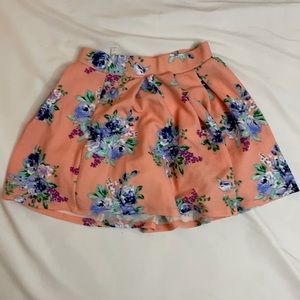 Peach flower skirt
